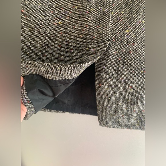 Women’s Talbots Grey Confetti Wool Blend Pockets Professional MIDI Skirt 10 - Picture 4 of 12